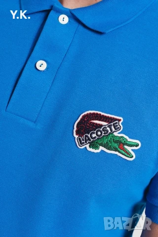 Оригинална мъжка тениска с яка Lacoste, снимка 6 - Тениски - 51428347