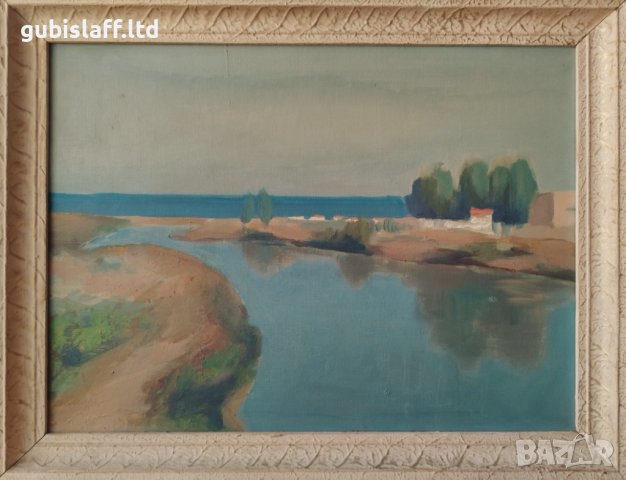 Картина, пейзаж, море, 1960-те год.