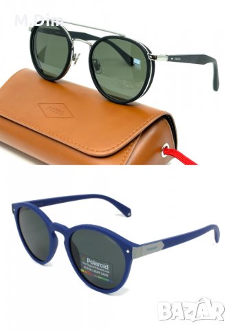 Fossil и Polaroid два чифта луксозни нови слънчеви очила