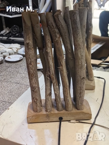 настолни дървени лампи, снимка 11 - Настолни лампи - 52142259