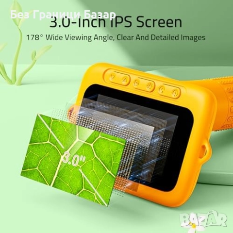 Нов Портативен микроскоп за деца 1080P, USB, STEM играчка 5+ идеален подарък, снимка 2 - Образователни игри - 51688738