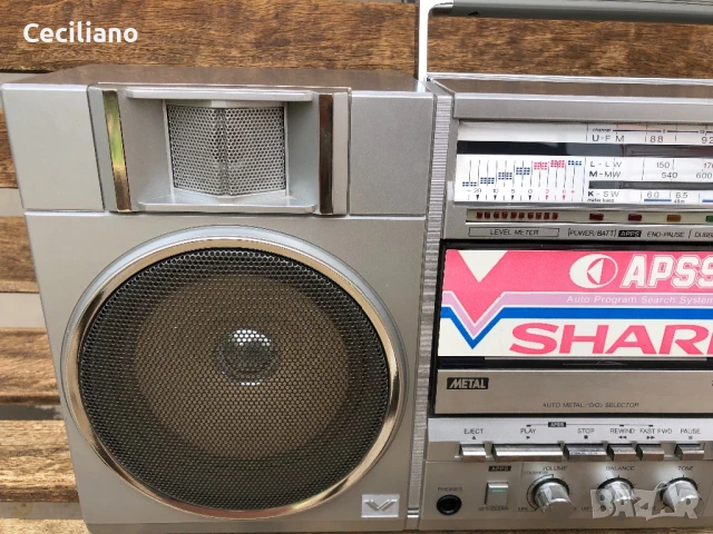 SHARP GF 500H -Колекционерски радиокасетофон! Като Нов-супер запазен!, снимка 4 - Радиокасетофони, транзистори - 50470270