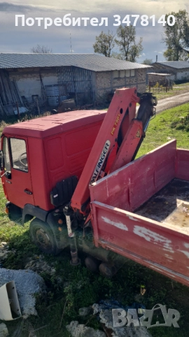 МАН САМОСВАЛ С КРАН, снимка 7 - Камиони - 52540528