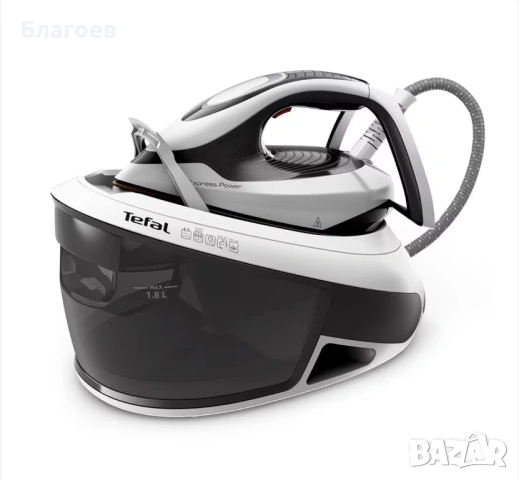 ПАРНА СТАНЦИЯ TEFAL SV8130E0 С МОЩНОСТ 2800 W. РЕЗЕРВОАР ЗА ВОДА 1.8 l. ЧЕРНО/БЯЛО.
