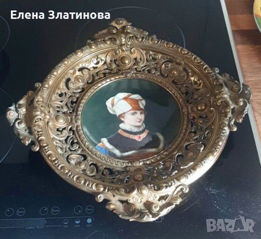 Кралска виенска портретна чиния, снимка 1 - Антикварни и старинни предмети - 43481575