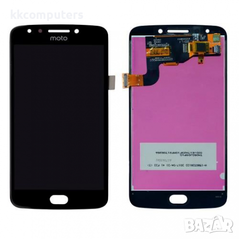 LCD Дисплей за MOTOROLA MOTO E4 (XT1766) + тъч скрийн /Черен/