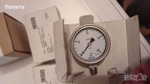Манометър WIKA 40 BarG, снимка 2 - Други ремонти - 39013210