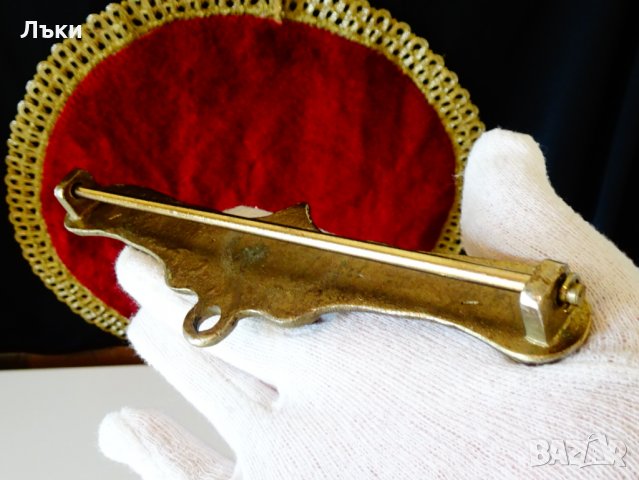 Бронзова закачалка,окачалка,апликация,барок. , снимка 3 - Антикварни и старинни предмети - 34806756