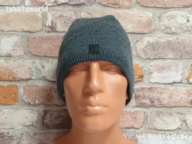 Нова зимна шапка SilverStar с подгъв в тъмносив цвят, снимка 5 - Шапки - 43375789