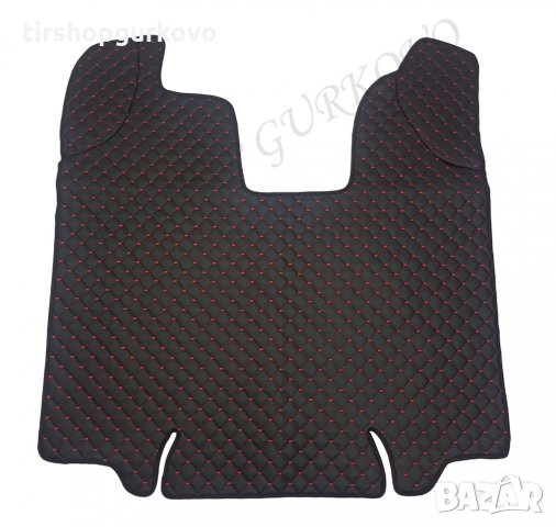 Кожени стелки LUX черни с червен конец Scania R/Скания Р 2014-2019, снимка 3 - Аксесоари и консумативи - 26977467