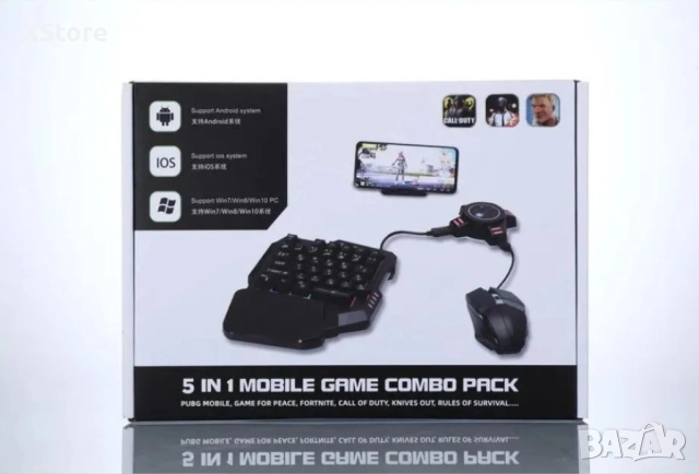 Геймърска мишка и клавиатура за телефон, смартфон, таблет, снимка 8 - Клавиатури и мишки - 52568619