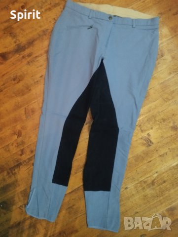 Брич за езда светло сиво-син Л