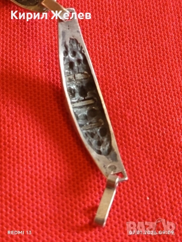 Винтидж сребърна гривна красива орнаментика ювелирна изработка 32397, снимка 5 - Гривни - 53015475