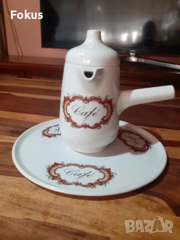 Сервиз комплект за кафе порцелан Limoges Florence France, снимка 2 - Антикварни и старинни предмети - 53394642