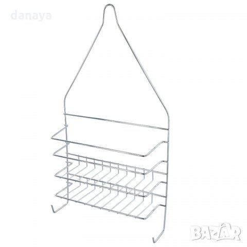 176 Метална Етажерка за баня с два рафта органайзер за аксесоари в банята и дома, снимка 3 - Органайзери - 27352235