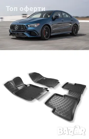 Гумени стелки RizLine съвместими с Mercedes CLA 2019-, снимка 6 - Аксесоари и консумативи - 48544781