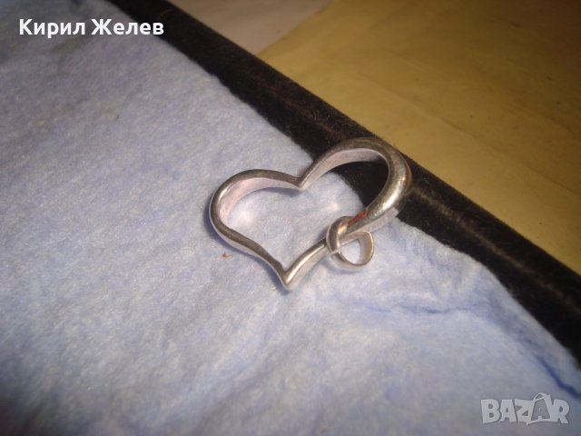 Tiffany&Co 925 ПОСРЕБРЕНО БУТИКОВО АРТ СЪРЧИЦЕ от БЛАГОРОДНА СТОМАНА ФЕШЪН МЕДАЛЬОН ТИФАНИ 28785, снимка 4 - Колиета, медальони, синджири - 37252465