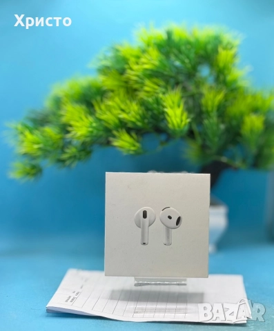 НОВО!!! Безжични слушалки Apple AirPods 4, бели   