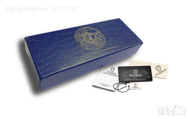 FOXBOX кварцов часовниk модел 2023, водоустоичив, уникален дизайн с 3 дисплея и др. , снимка 16 - Мъжки - 40438690