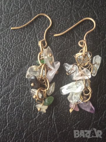 Обеци с естествени камъни, снимка 2 - Обеци - 43122314