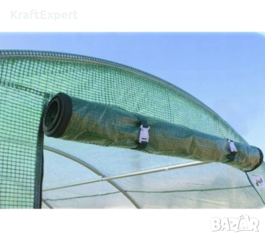 Тунелна Оранжерия с 2 врати и 20 прозореца 1000x300x200 cм, снимка 3 - Оранжерии - 50562993