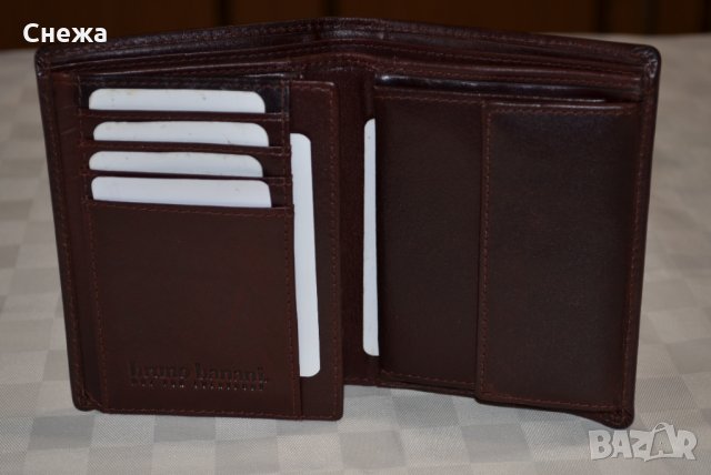 Bruno Banani Vegetabil кафяв вертикален портфейл, снимка 7 - Портфейли, портмонета - 28332451