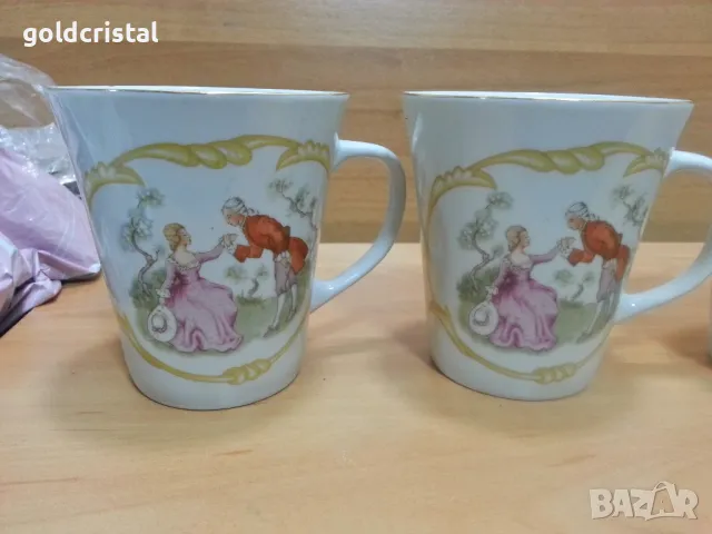 Стар полски порцелан чаши за чай , снимка 4 - Антикварни и старинни предмети - 44343914