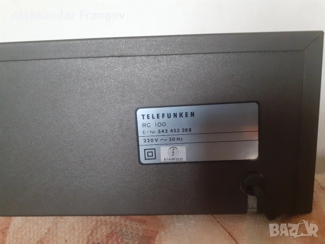 продавам TELEFUNKEN RC 100, снимка 4 - Декове - 52678540