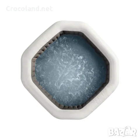 Надуваемо джакузи Intex PureSpa Bubble Deluxe, 4 места, 120 въздушни струи, тъмно сиво, снимка 3 - Басейни и аксесоари - 50084027