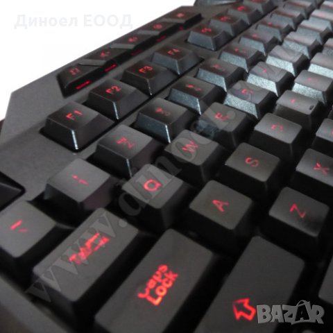 Клавиатура (жична) RoTech RT-50227 Game Backlight USB Black, снимка 5 - Клавиатури и мишки - 33607206
