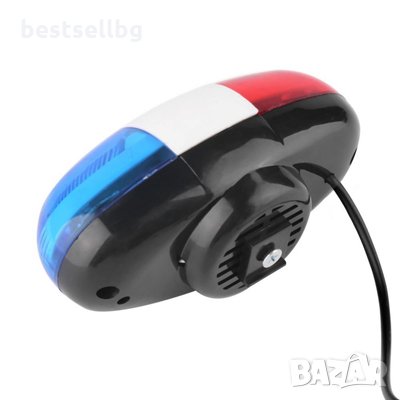 Предни светлини LED светлини за велосипед полицейски сирени звънец звукова сирена колело колоездене, снимка 6 - Аксесоари за велосипеди - 22084574