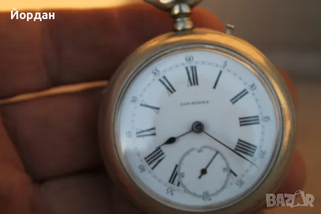 Швейцарски джобен часовник ''Longines'', снимка 4 - Джобни - 48942469