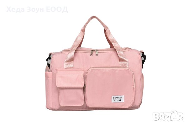  Пътна чанта за Ръчен багаж 40 х 25 х 20 см Розова/Тъмно Синя/ Черна, снимка 3 - Куфари - 43900610