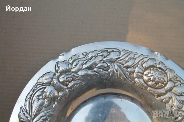 Сребърна фруктиера, снимка 14 - Антикварни и старинни предмети - 49575986