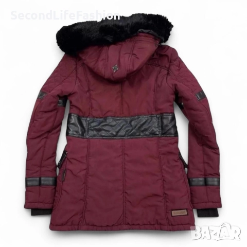 Дамско зимно яке Navahoo с подплата, топло, цвят Бордо размер XS., снимка 7 - Якета - 52859048