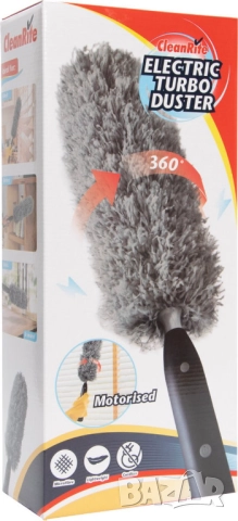 Нова Електрическа четка за прах - CleanRite Turbo Duster, снимка 3 - Мопове, кофи, четки и метли - 52914415