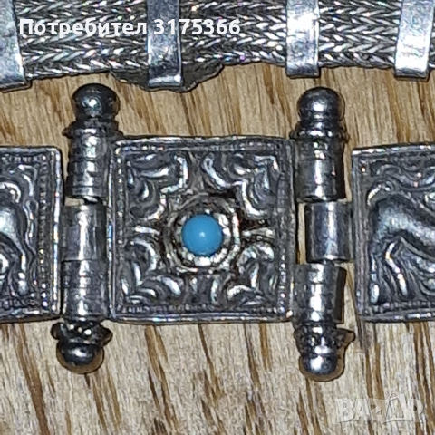 Сребърен възрожденски женски колан , снимка 2 - Антикварни и старинни предмети - 44846850