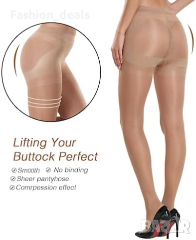 Нови 2 броя оформящ Чорапогащник с висока талия 40D за Жени стяга корема, снимка 3 - Бельо - 42952031