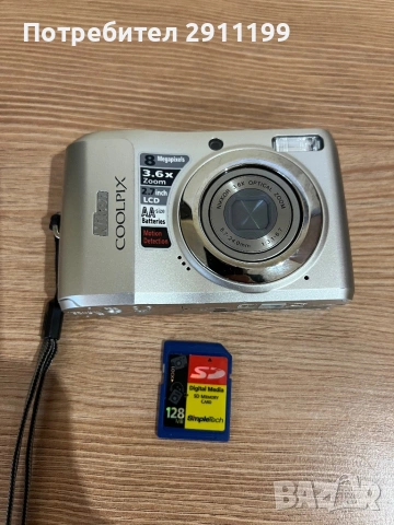 Фотоапарат Nikon 8 Mp, снимка 9 - Фотоапарати - 53392769