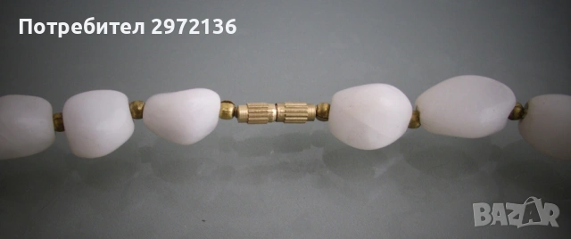 Колие и гривна бял ахат, снимка 4 - Бижутерийни комплекти - 53102023