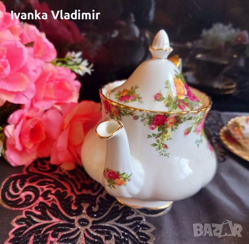 Чайник Royal Albert Old County Rose , снимка 3 - Сервизи - 36624965