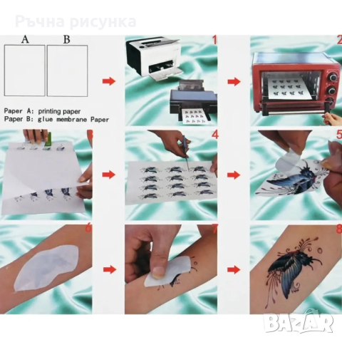 Трансферна ,принтерна стикерна ,полупрозрачна  pvc медия за принтери, снимка 4 - Декорация за дома - 48621241