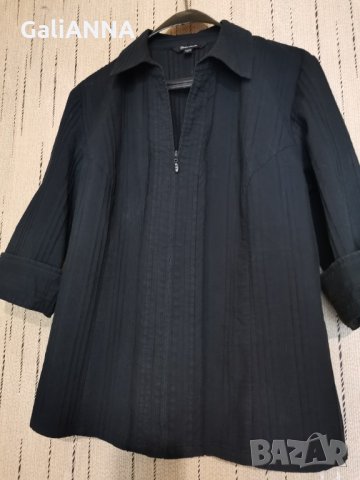 ЕЛЕГАНТНА РИЗА С ЦИП МАКСИ РАЗМЕР 2XL, снимка 3 - Ризи - 33032420