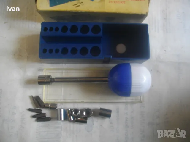 НОВА НЕМСКА РЕТРО ВИНТИДЖ ТРЕСЧОТЪЧНА ОТВЕРТКА С БИТОВЕ И ТОРСОВЕ ГЕДОРЕ КОМПЛЕКТ 16 БРОЯ ЧАСТИ, снимка 13 - Гедорета - 49765563