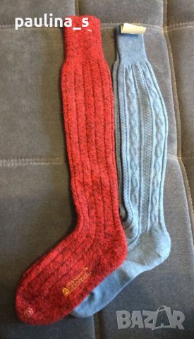 Вълнени тиролски чорапи тип калцуни над коляното от Германия , снимка 7 - Дамски чорапи - 38666828