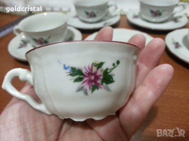 Стар български порцелан чашки за кафе барок