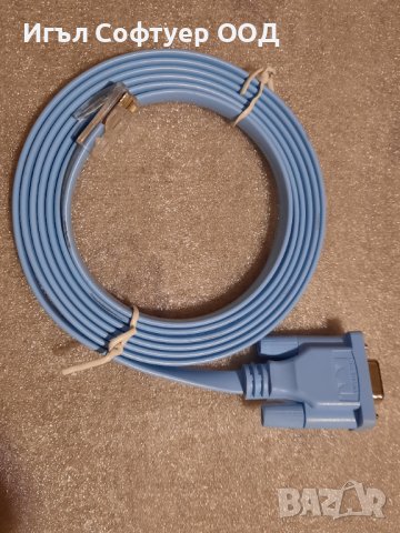Cisco конзолен сериен кабел RJ45-DB9, снимка 4 - Рутери - 21362661