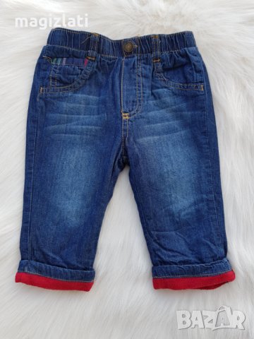 Ватирани дънки 3-6 месеца