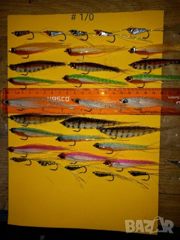 стримери ( имитация на рибки) за морски и речен риболов на хищници