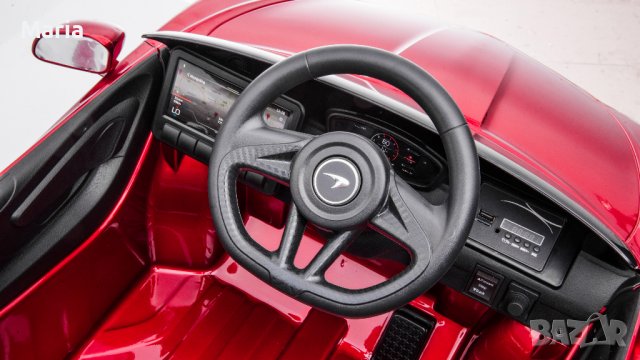 Акумулаторен КОЛА Licensed Mclaren GT 12V с меки гуми с Кожена седалка MP3, снимка 8 - Детски велосипеди, триколки и коли - 37014488